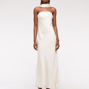 The A&F Julia Slip Strapless Scarf Maxi Dress (Size S but has had alterations)